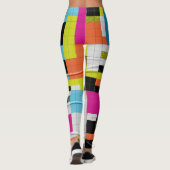 Geometrisch patroon en kleurrijk leggings (Achterkant)