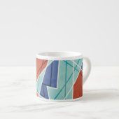 Geometrisch patroon espresso kop (Voorkant rechts)