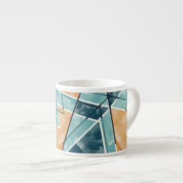 Geometrisch patroon espresso kop