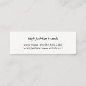 Geometrisch patroon / Expressief Mini Visitekaartje (Achterkant)