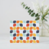  geometrisch patroon feestdagenkaart (Staand voorkant)