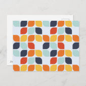  geometrisch patroon feestdagenkaart (Voorkant / Achterkant)