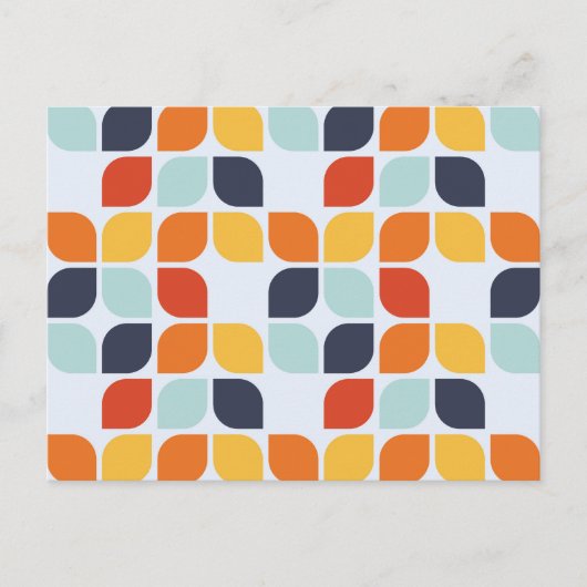  geometrisch patroon feestdagenkaart (Voorkant)