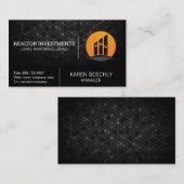 Geometrisch patroon | Financiële Logo Visitekaartje (Voorkant / Achterkant)