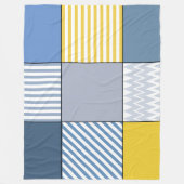 Geometrisch patroon fleece deken (Voorkant)