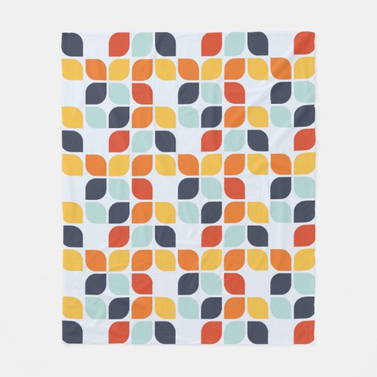  geometrisch patroon fleece deken (Voorkant)