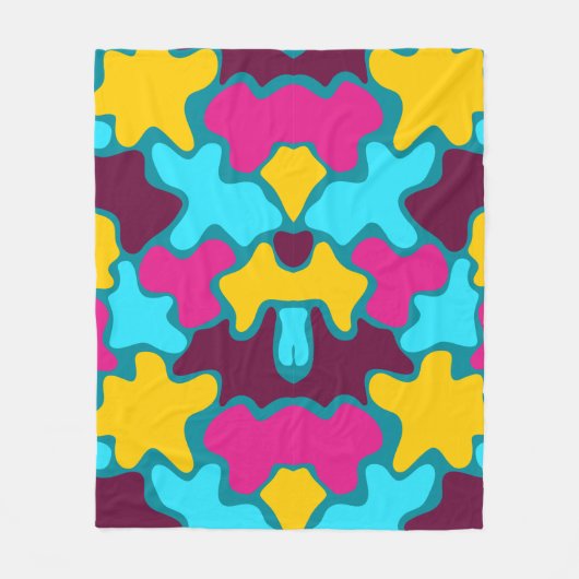  geometrisch patroon. fleece deken (Voorkant)