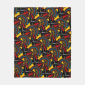 Geometrisch patroon fleece deken (Voorkant)