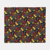 Geometrisch patroon fleece deken (Voorkant (Horizontaal))