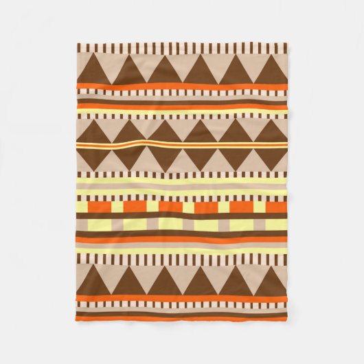 Geometrisch patroon fleece deken (Voorkant)