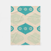 geometrisch patroon fleece deken (Voorkant)
