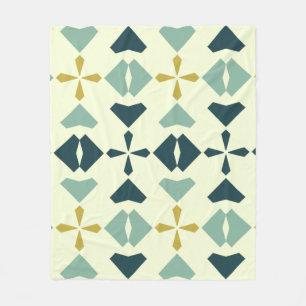 geometrisch patroon fleece deken