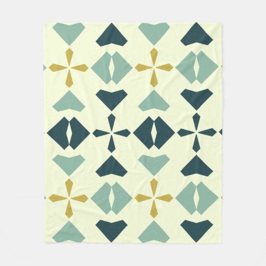  geometrisch patroon fleece deken (Voorkant)