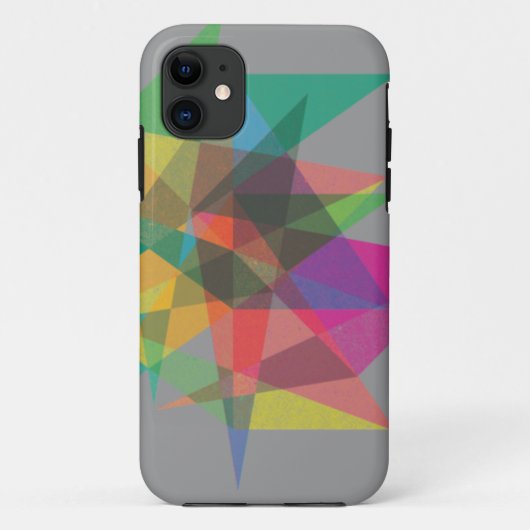 geometrisch patroon gelaagd kleurenkonofgeval Case-Mate iPhone case (Achterkant)