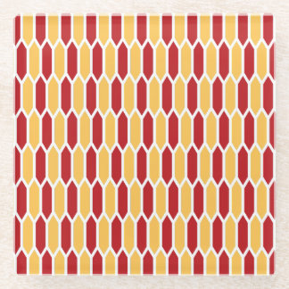 Geometrisch patroon glazen onderzetter