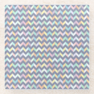 Geometrisch patroon glazen onderzetter