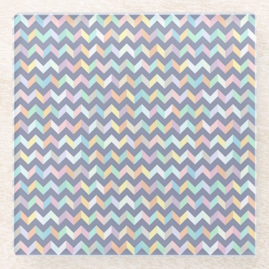 Geometrisch patroon glazen onderzetter (Voorkant)