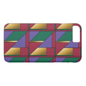 Geometrisch patroon goud paars groen rood Case-Mate iPhone case (Achterkant (Horizontaal))