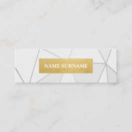 Geometrisch Patroon Goud Visitekaartje