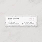 Geometrisch Patroon Goud Visitekaartje (Achterkant)