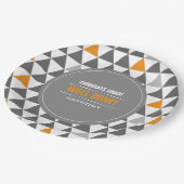 Geometrisch Patroon Graduation Party Papieren Bordje (Gekanteld)