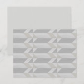 geometrisch patroon grijs briefkaart (Voorkant / Achterkant)
