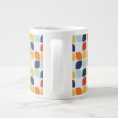  geometrisch patroon grote koffiekop (Achterkant)