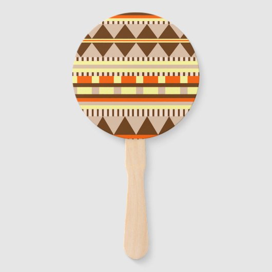 Geometrisch patroon handwaaier (Achterkant)