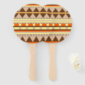 Geometrisch patroon handwaaier (Voorkant en achterkant)