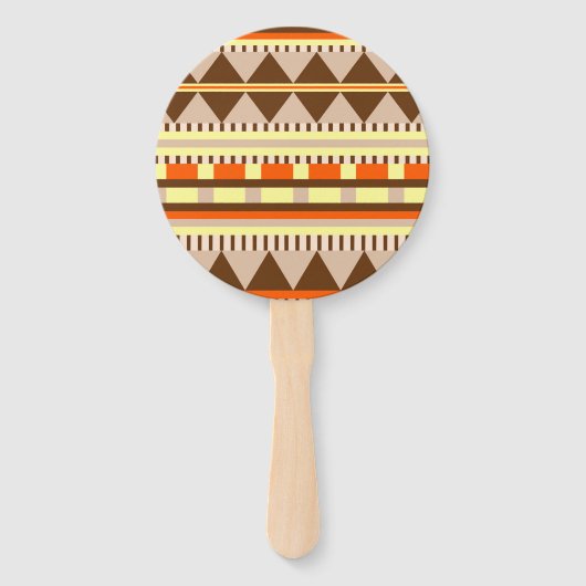 Geometrisch patroon handwaaier (Voorkant)