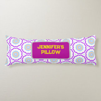 Geometrisch patroon helder gekleurd lichaamskussen