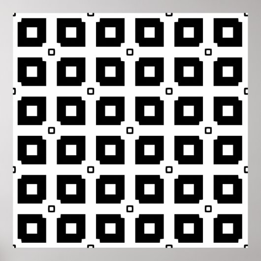 geometrisch patroon. Herhalingselementen Poster (Voorkant)