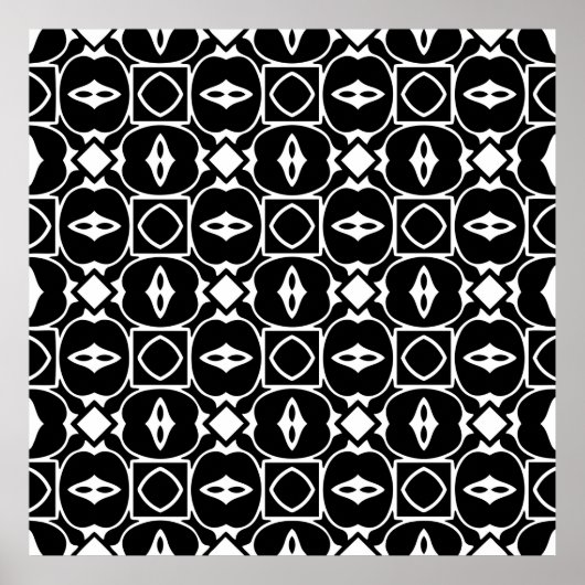 geometrisch patroon. Herhalingselementen Poster (Voorkant)