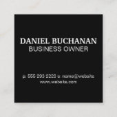 Geometrisch patroon | Het Veer Boho-patroon Vierkante Visitekaartje (Achterkant)