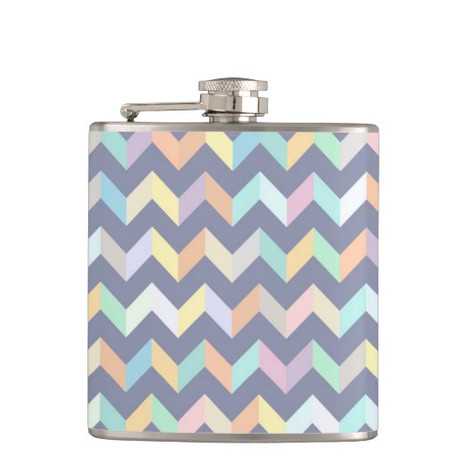 Geometrisch patroon heupfles (Voorkant)