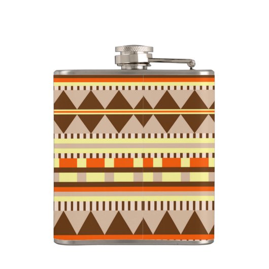 Geometrisch patroon heupfles (Achterkant)