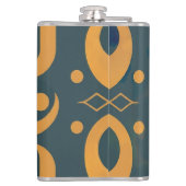 Geometrisch patroon heupfles (Achterkant)