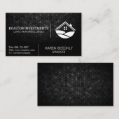 Geometrisch patroon | Home pictogram Visitekaartje (Voorkant / Achterkant)