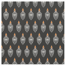 Geometrisch patroon Hoopoe Bird Stof