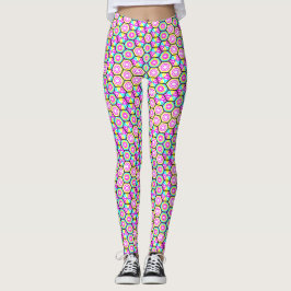 Geometrisch patroon in Art Nouveau-stijlen Leggings