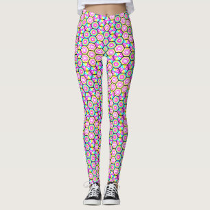 Geometrisch patroon in Art Nouveau-stijlen Leggings