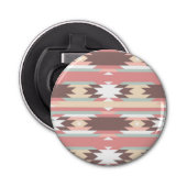 Geometrisch patroon in aztec-stijl 2 button flesopener (Voorkant)