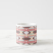 Geometrisch patroon in aztec-stijl 2 espresso kop (Voorkant)