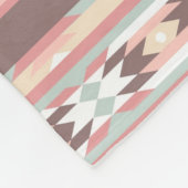 Geometrisch patroon in aztec-stijl 2 fleece deken (Hoek)