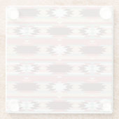 Geometrisch patroon in aztec-stijl 2 glazen onderzetter (Achterkant)