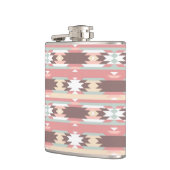 Geometrisch patroon in aztec-stijl 2 heupfles (Links)