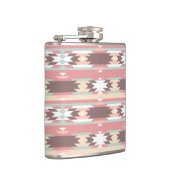 Geometrisch patroon in aztec-stijl 2 heupfles (Rechts)
