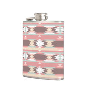 Geometrisch patroon in aztec-stijl 2 heupfles (Links)