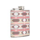 Geometrisch patroon in aztec-stijl 2 heupfles (Rechts)