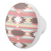 Geometrisch patroon in aztec-stijl 2 keramische knop (Rechts)